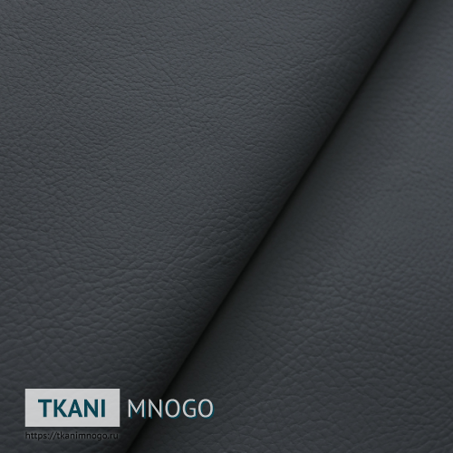 Фото авто ткани Экокожа 140 серый крупным планом