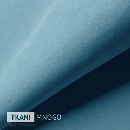 Фото фактуры велюра “CF041-11” (однотонный голубой)