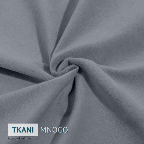 Фото обивки велюра “cf005-11” (однотонный серый)