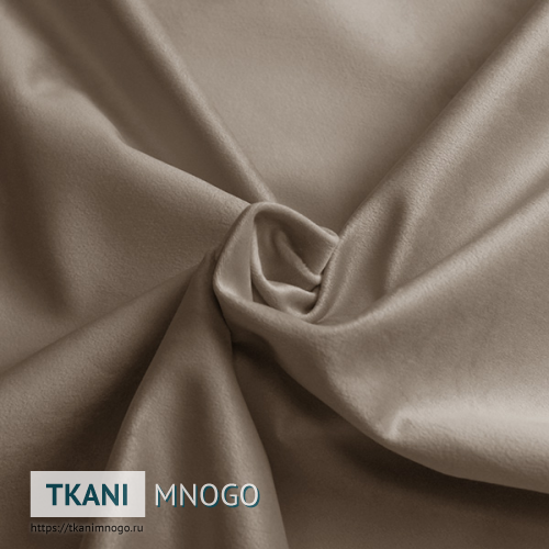Фото ткани велюра “MR-29” (однотонный бежевый)