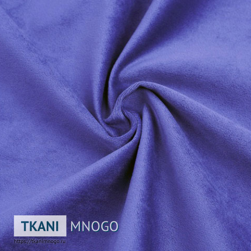 Фото материала велюра “П-23” (однотонный синий)