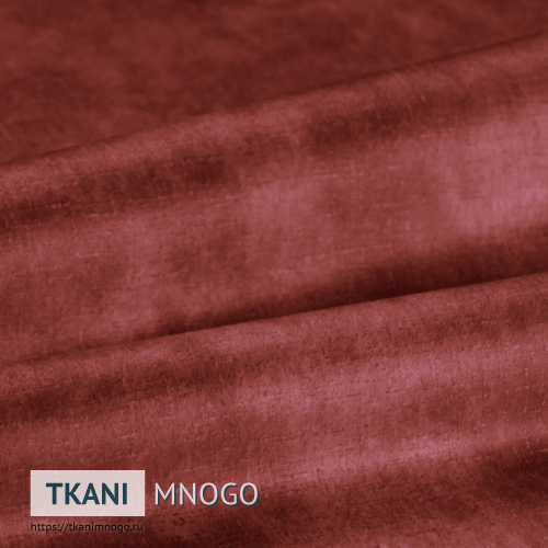 Фото фактуры велюра “015” (однотонный красный)