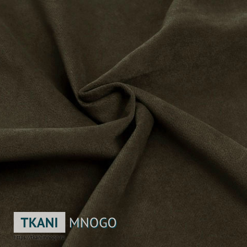 Фото обивки велюра “Cf016-12” (однотонный коричневый)