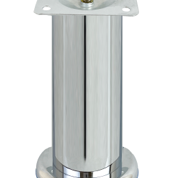 Опора М001 D50 H150  (хромированные опора) - Опоры для мебели хромированные