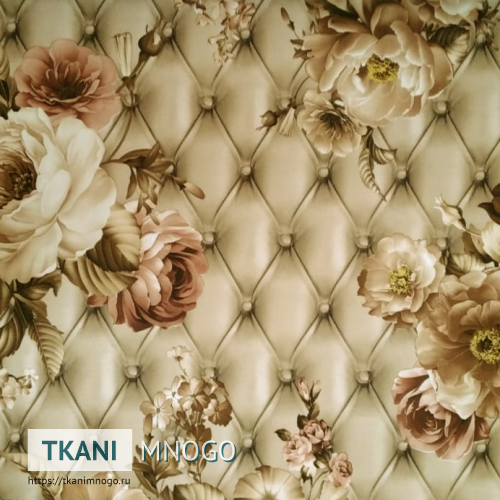 Фото фактуры микровелюра “JY910-3A” мультиколор, цветы.