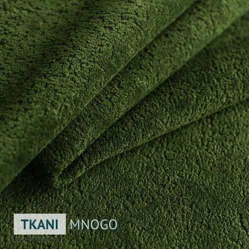 Фото внешнего вида велюра “19” (однотонный зеленый)